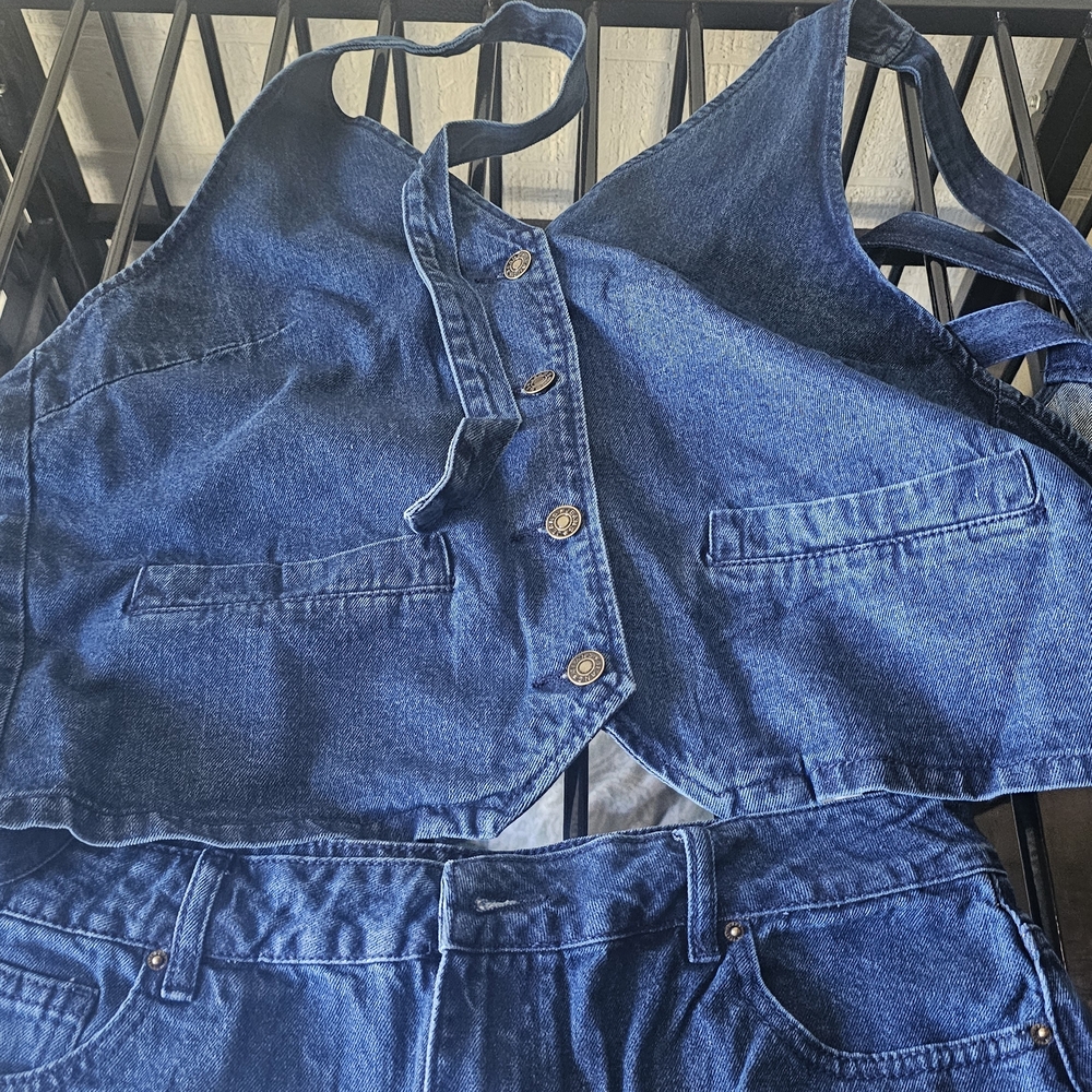 Blue Denim Women's Jeans Overalls